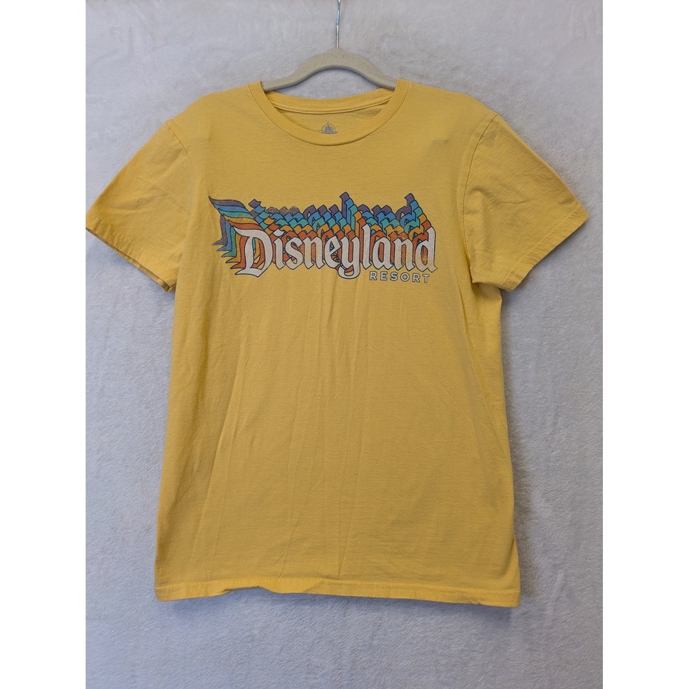 Disneyland Resort Women's Size S Yellow Graphic T Shirt‎